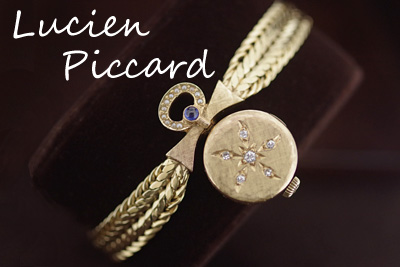 Lucien Piccard ルシアン・ピカール　14金ダイヤモンド＆サファイア　ギミック*2910piccard