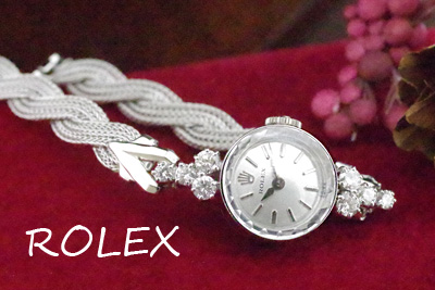 ROLEX　ロレックス　14金ケース 大粒ダイヤモンド　アンティークカクテルウォッチ*3260rolex  
