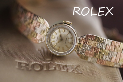 ROLEX　ロレックス　イギリス製9金　Tri-Color！アンティークウォッチ*3282rolex