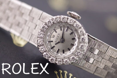 ROLEX　ロレックス　14金 ダイヤモンド　アンティークカクテルウォッチ*3287rolex