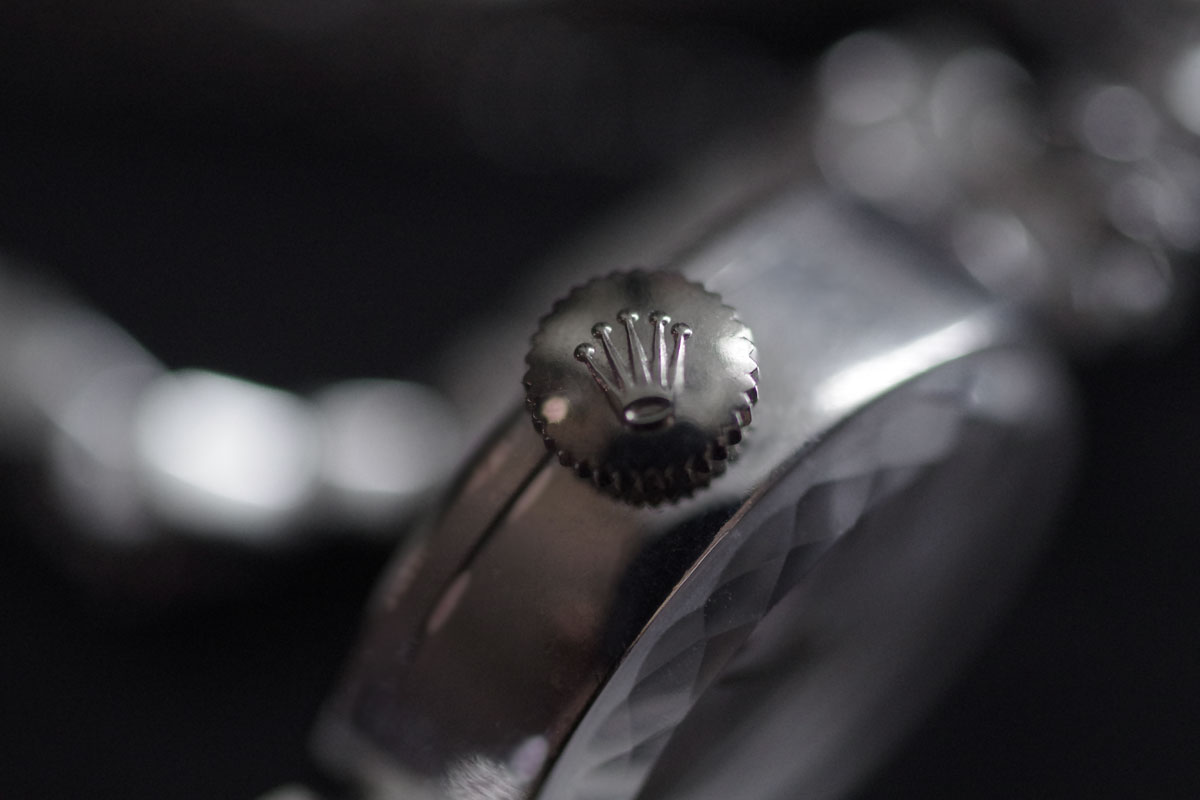 アンティーク　ROLEX　ロレックス　14金ケース&14金ブレス　大粒ダイヤモンド　アンティーク機械式時計