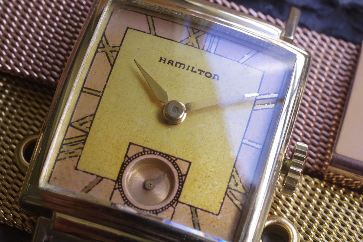 HAMILTON ハミルトン　1940s　cal.980 ２トーンカラー　ピングゴールド　アンティーク機械式時計3447hamilton